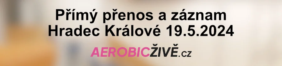 Pm penos 4. kola soute v pdiovch skladbch Bohemia aerobic tour 19.5.2024 ze sporotvn haly Tebe v Hradci Krlov.